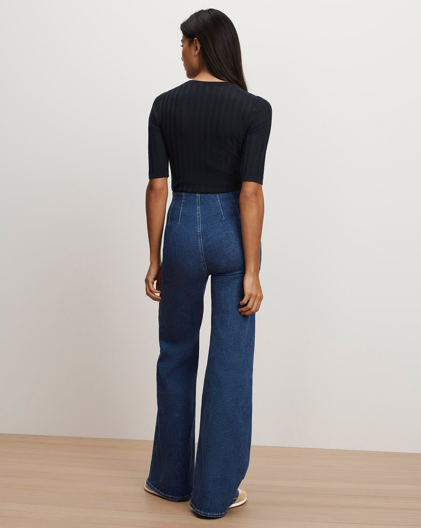 Joplin Off-Duty Flare Jean in Dark Bright Blue | Veronica Beard
