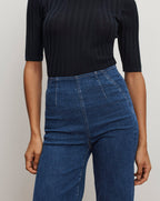 Veronica Beard Joplin Off-Duty Flare Jean - Bright Blue
