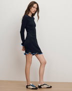 Veronica Beard Riviera Knit Sneaker - Espresso/Ecru