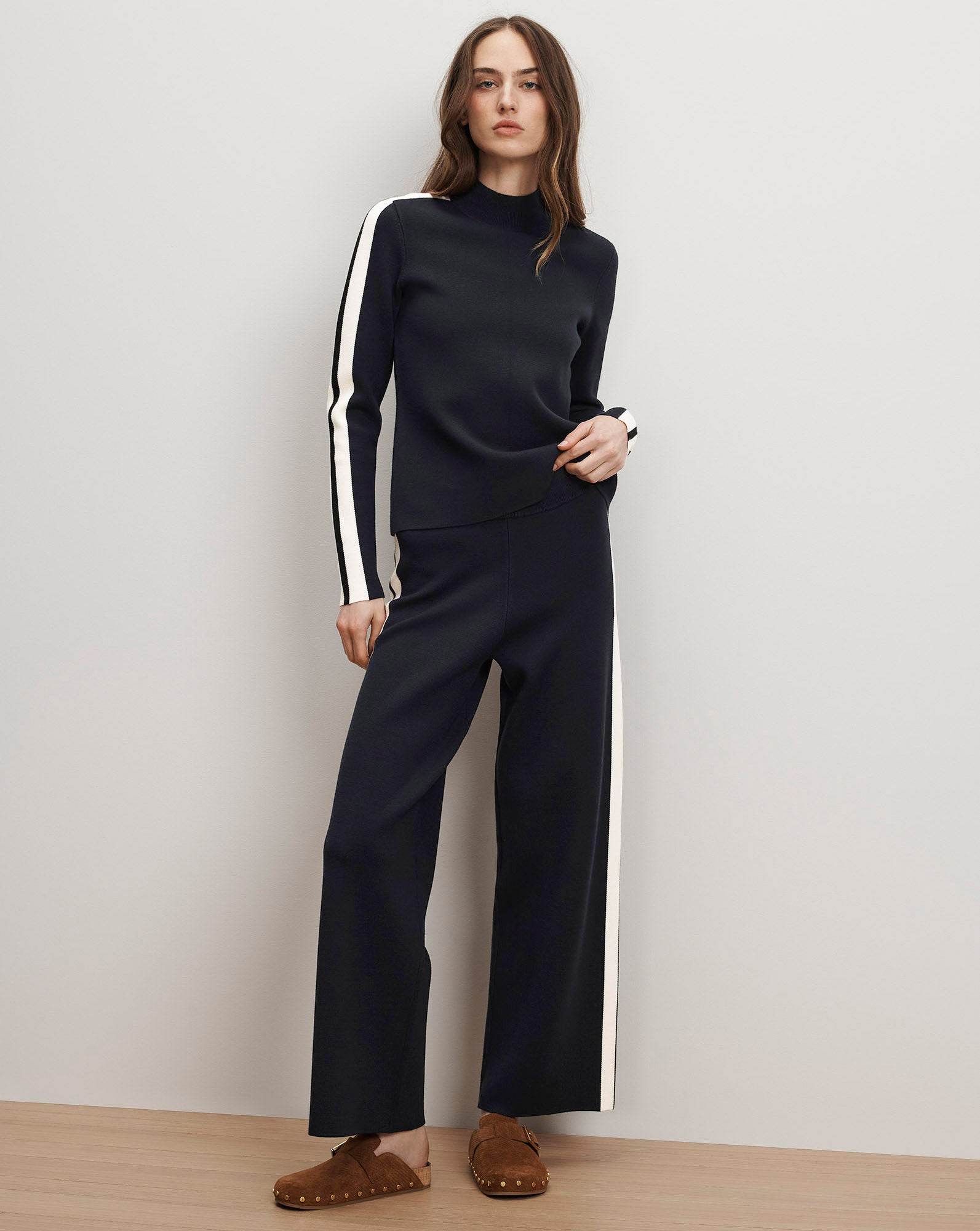 Veronica Beard Asante Knit Pullover - Navy