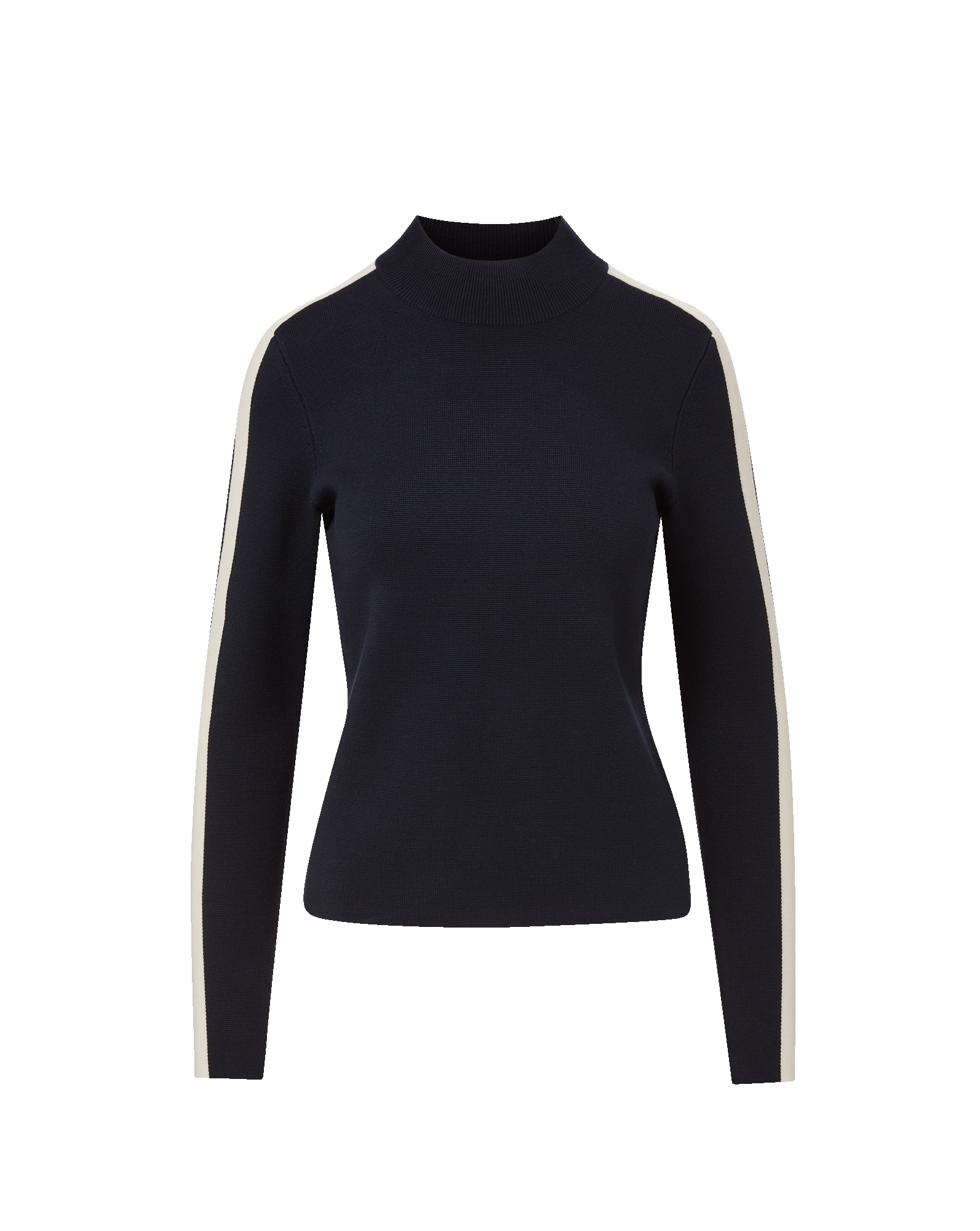 Asante Striped Knit Pullover in Navy | Veronica Beard