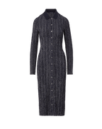 Veronica Beard Barrett Plaid Midi Dress - Navy/White Multi