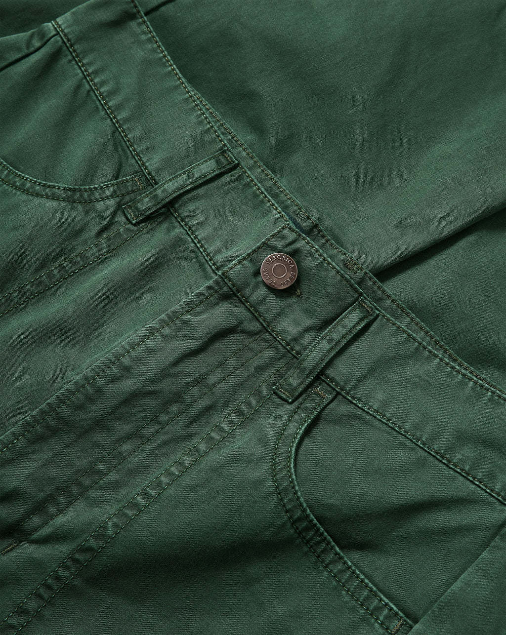 Veronica Beard Sloan Barrel Pant - Dark Hunter Green