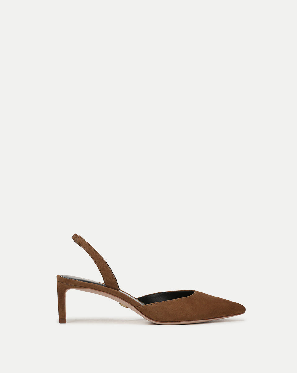 Veronica Beard Caroline Suede Slingback Pump - Hazelwood