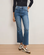 Veronica Beard Carson Kick-Flare Jean - French Kiss