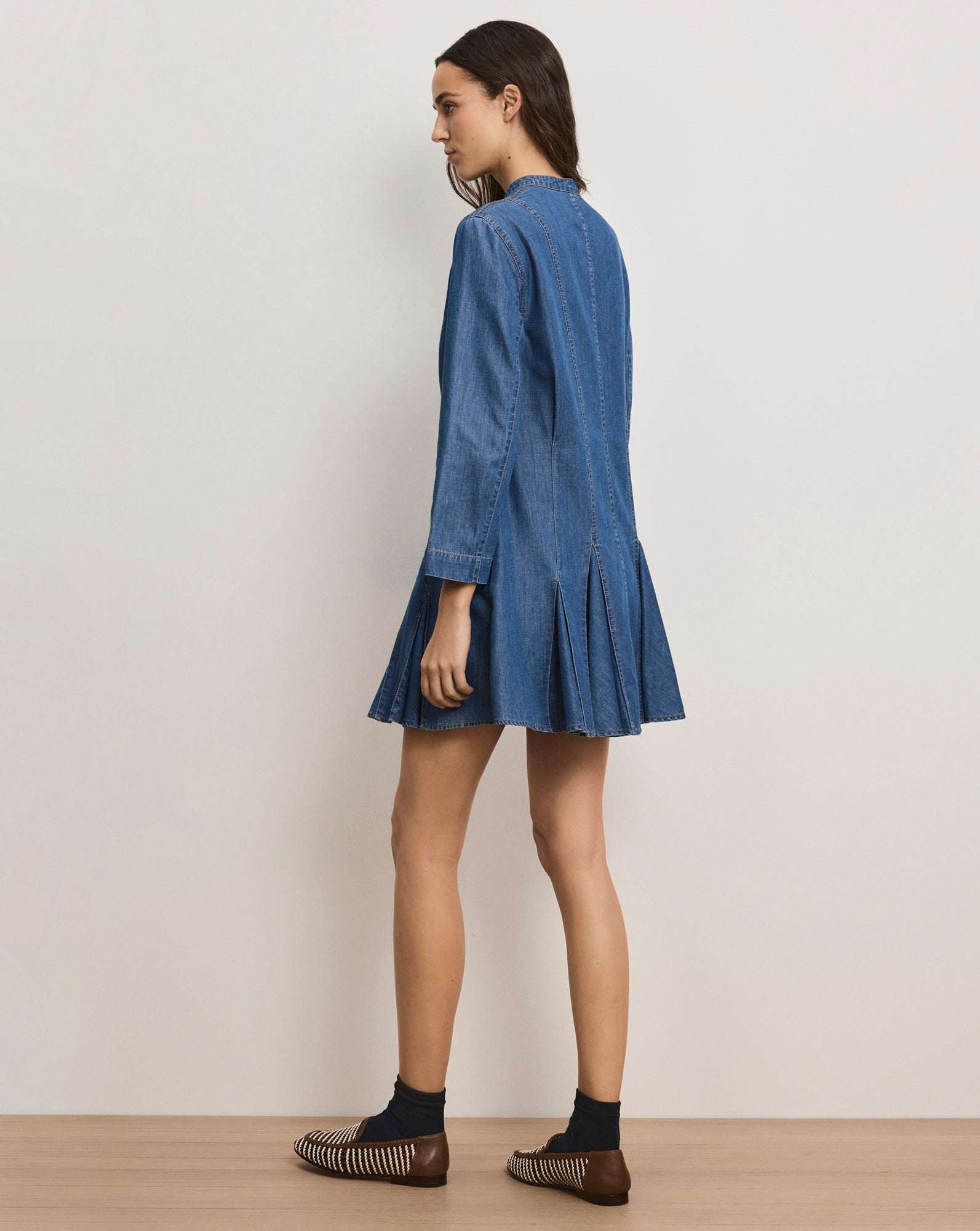 chinese dress ladies Veronica Beard Korinda Mini Shirtdress | Pool Party
