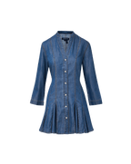 Veronica Beard Korinda Mini Shirtdress - Pool Party
