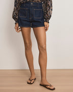 Veronica Beard Elijah Denim Short - Indigo Rinse