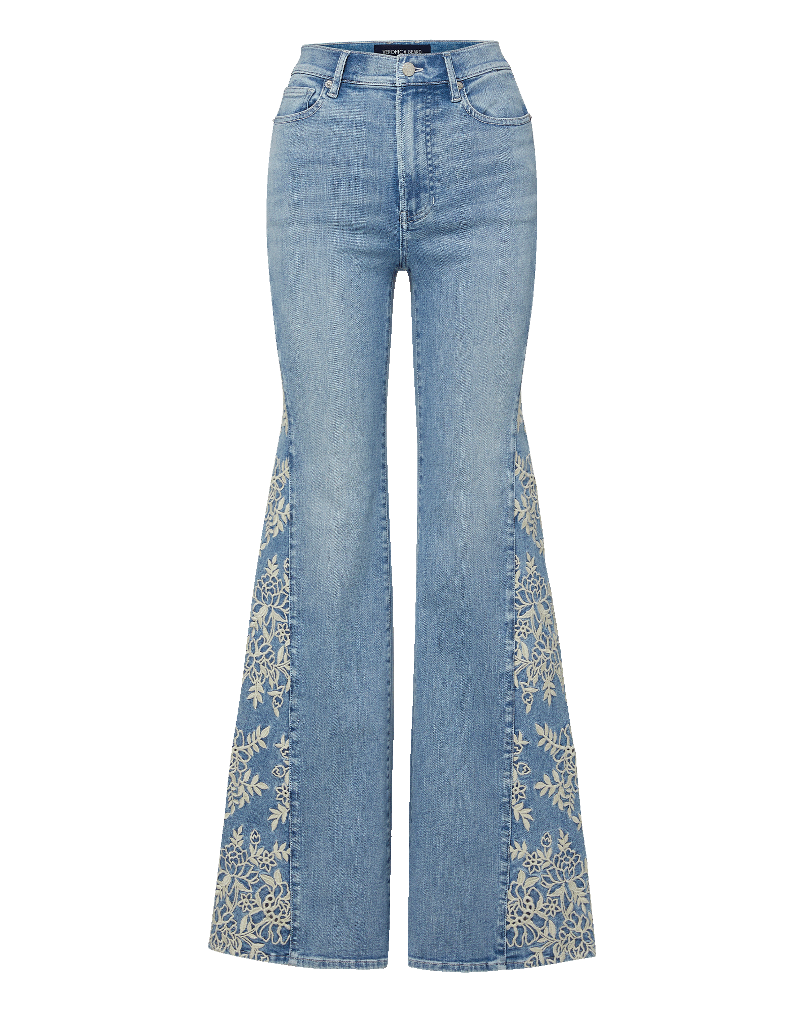 Joplin Embroidered Flare Jean in Light Wash Denim Silverwood Moon Joplin Embroidered Flare Jean in Light Wash Denim Silverwood Moon