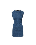 Veronica Beard Imara Denim Mini Dress | Dark Bright Blue