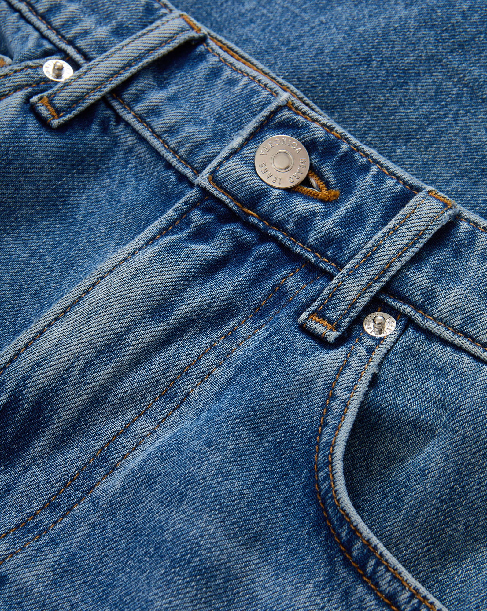 Veronica Beard Kasey Wide-Leg Jean - Bright Lakeshore