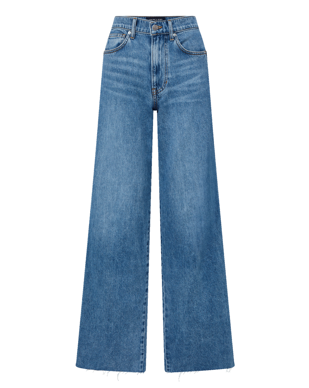 Veronica Beard Kasey Wide-Leg Jean - Bright Lakeshore