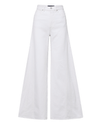 Veronica Beard Vicki Extra-Wide-Leg Jean - White