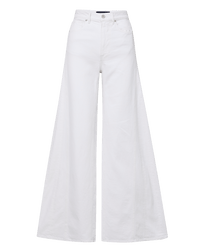 Veronica Beard Vicki Extra-Wide-Leg Jean - White