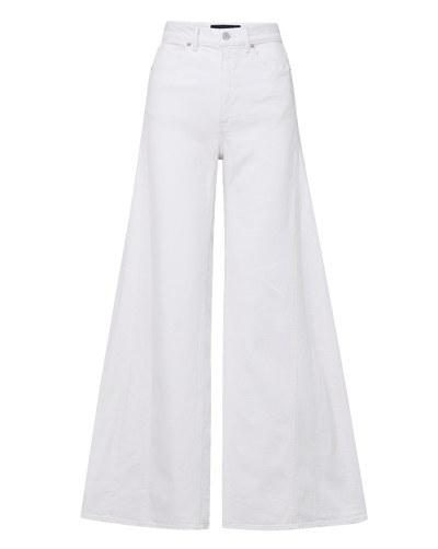 Veronica Beard Vicki Extra-Wide-Leg Jean - White