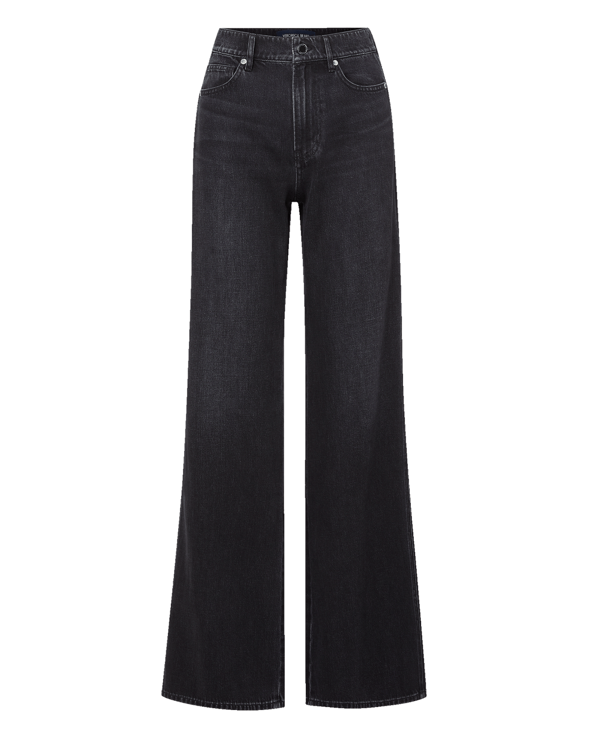 Kasey Wide-Leg Jean in Washed Black Onyx | Veronica Beard