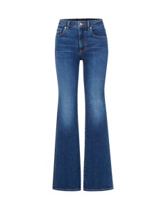 Veronica Beard Crosbie Slim Wide-Leg Jean - Bright Blue