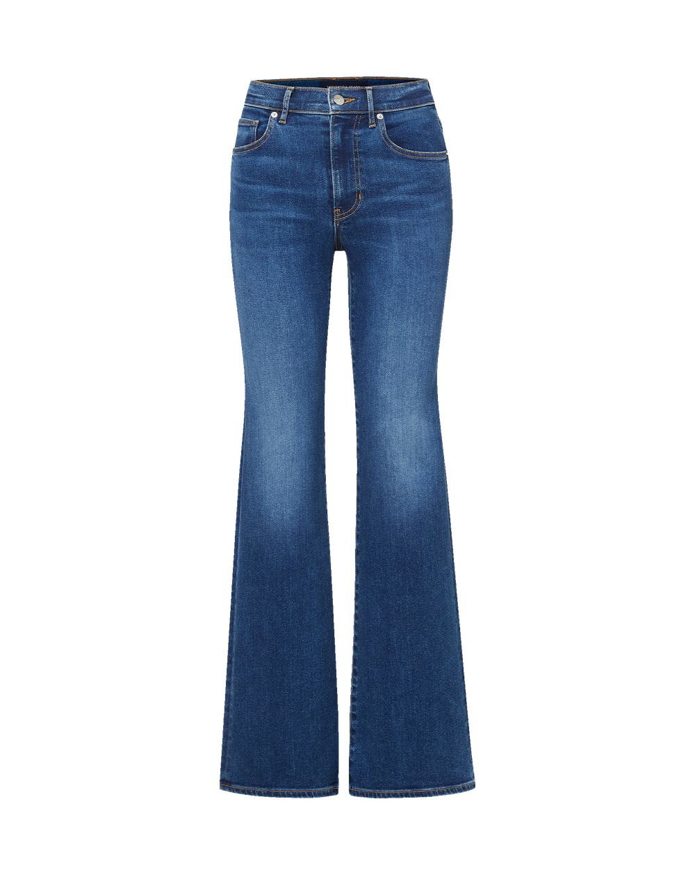 Crosbie Slim Wide-Leg Jean in Medium-Wash Bright Blue | Veronica Beard Crosbie Slim Wide-Leg Jean in Medium-Wash Bright Blue | Veronica Beard