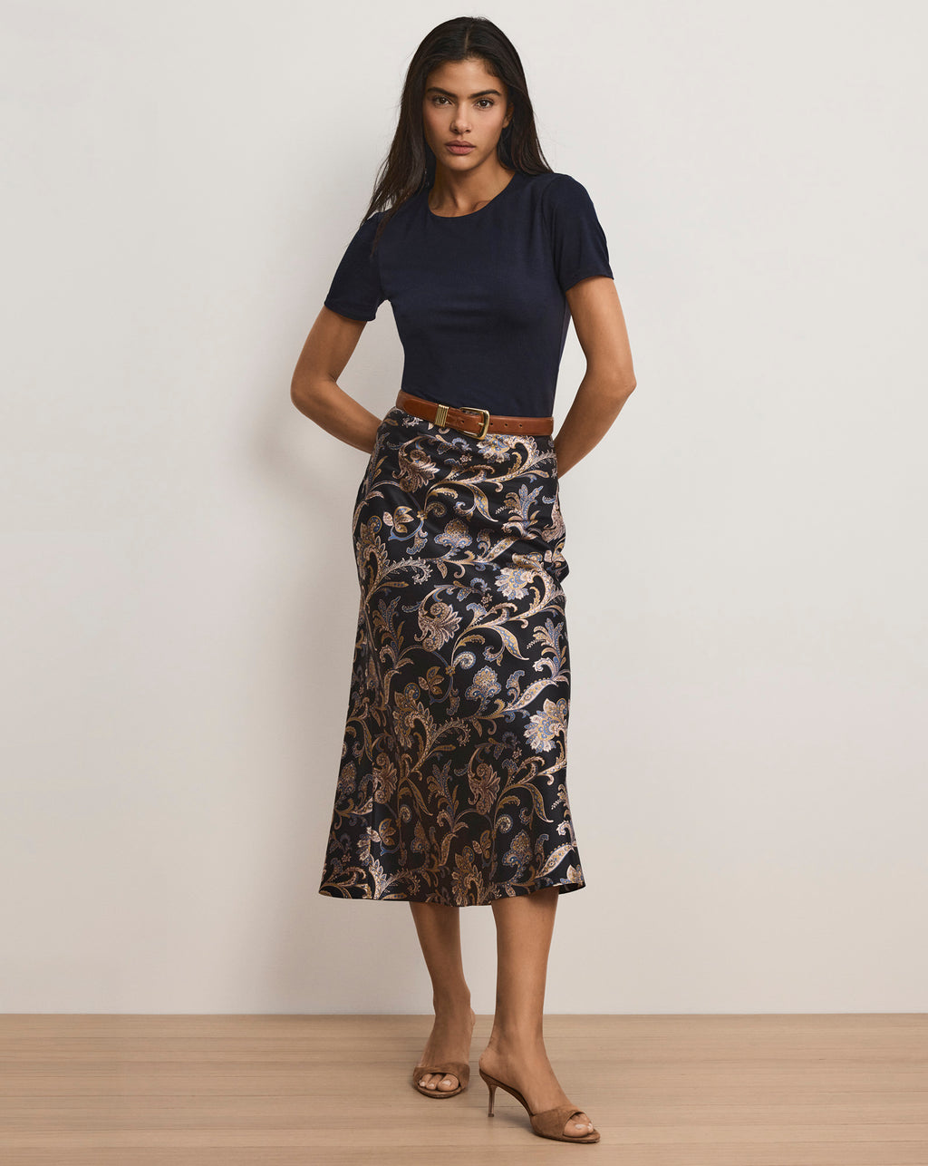 Veronica Beard Benedict Crewneck T-Shirt - Navy