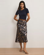 Veronica Beard Benedict Crewneck T-Shirt - Navy