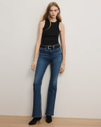Veronica Beard Jordyn Cropped Tank Top - Black