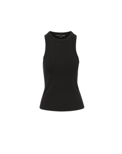 Veronica Beard Jordyn Cropped Tank Top - Black