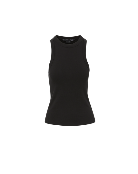 Veronica Beard Jordyn Cropped Tank Top - Black