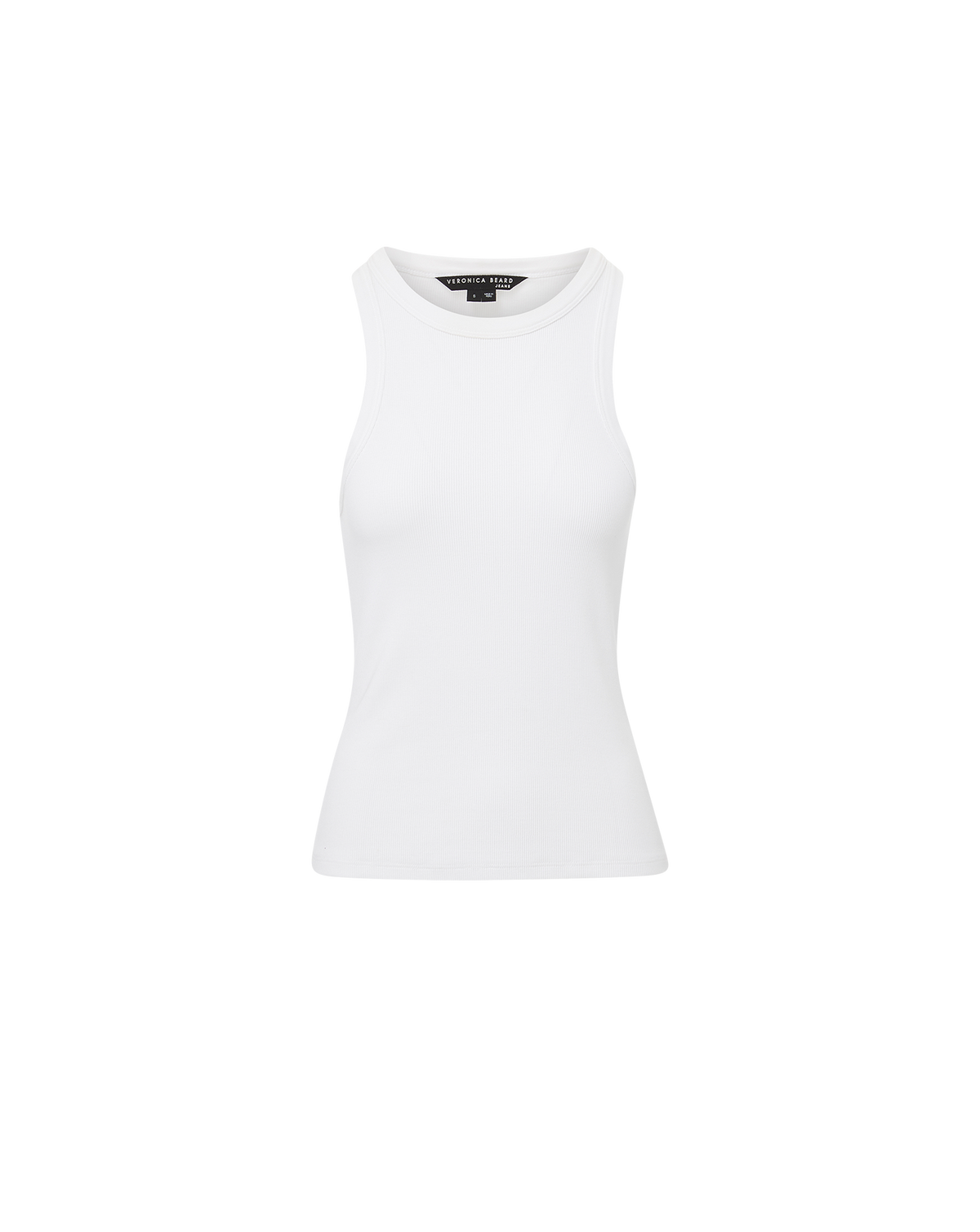 Jordyn Cropped Tank Top in Light Blue | Veronica Beard