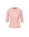 Veronica Beard Auclair Knit T-Shirt - Petal