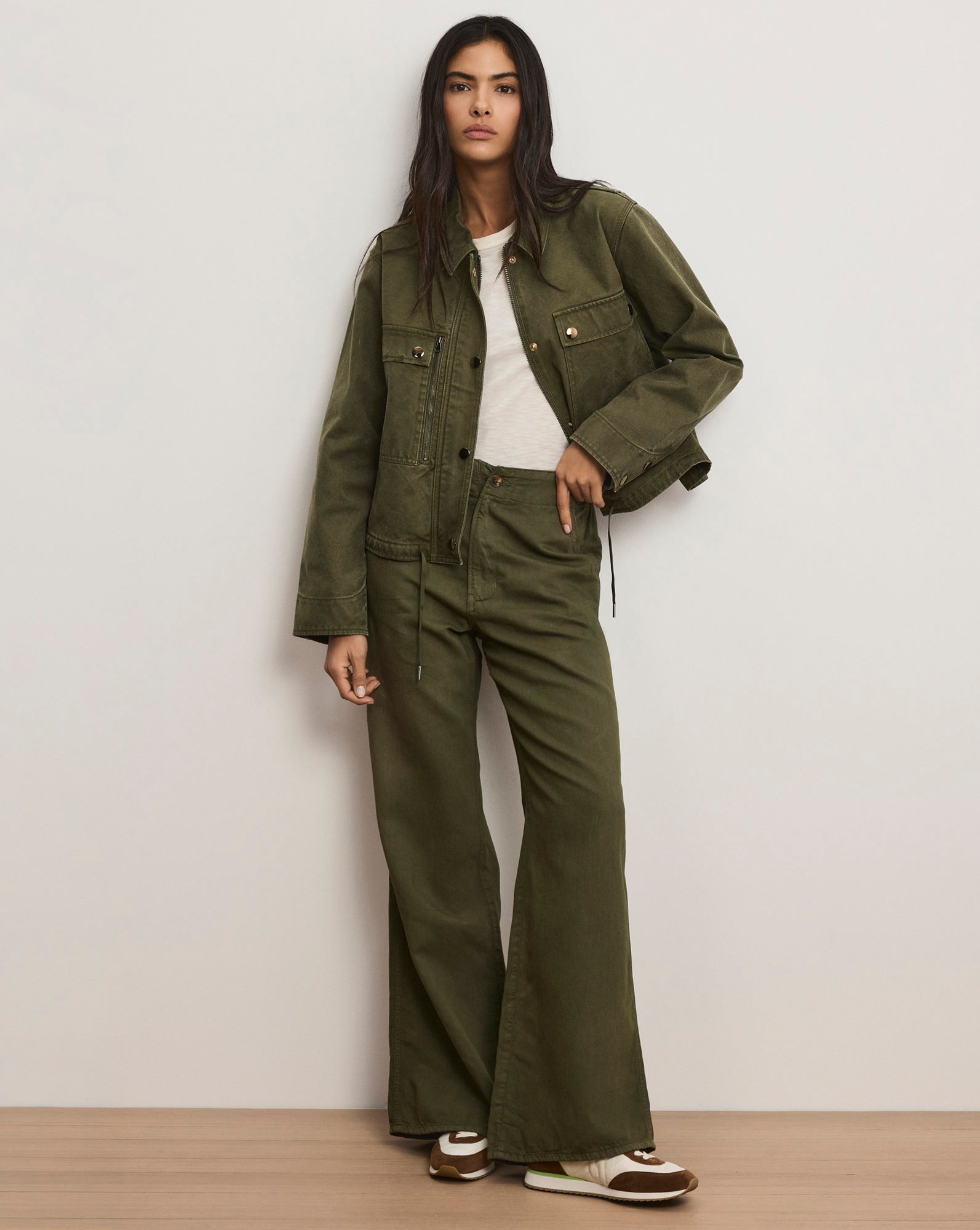 Stephen Field Jacket in Army Green | Veronica Beard