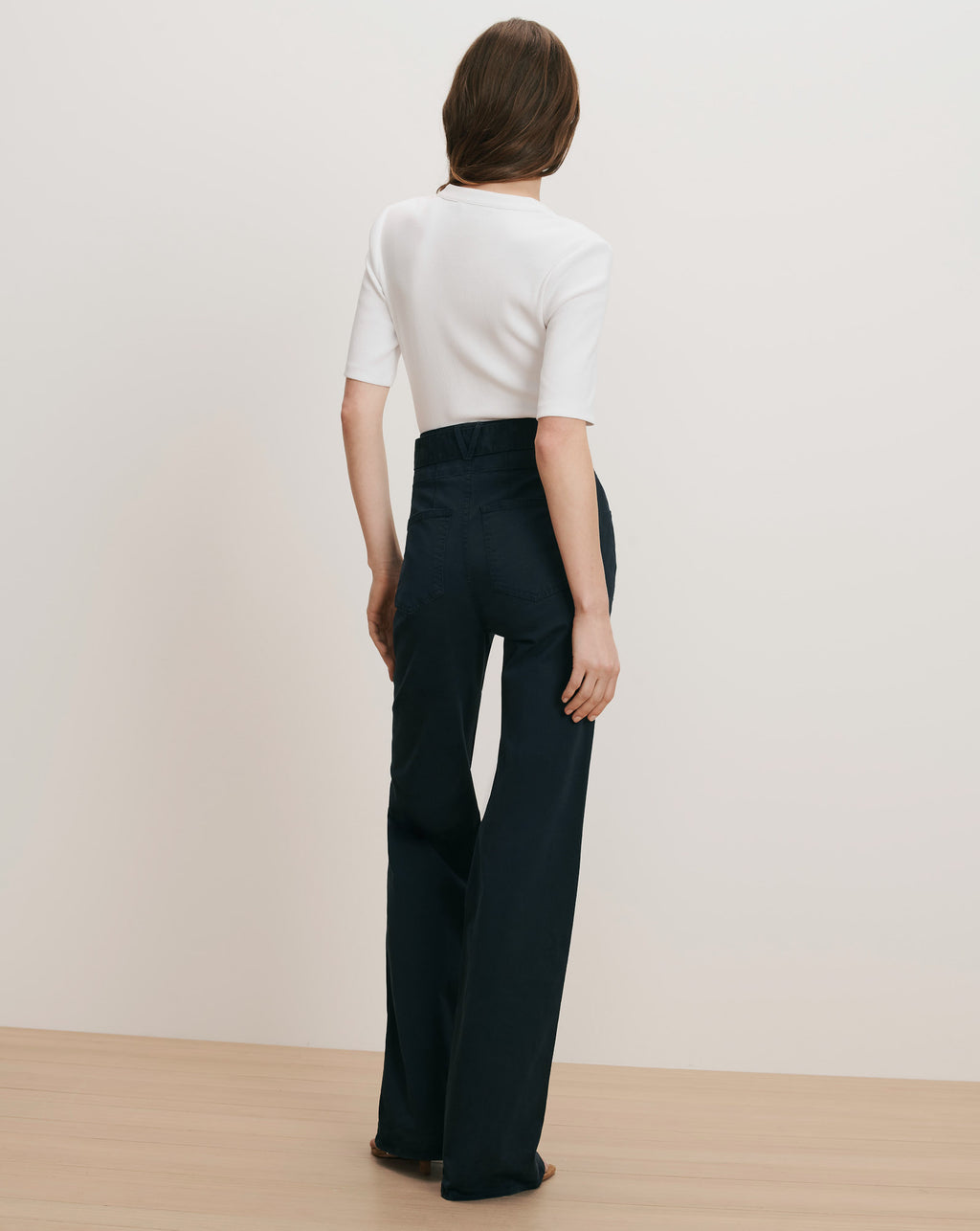 Veronica Beard Rosanna Wide-Leg Pant - Navy