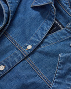 Veronica Beard Nestor Chambray Button-Down Shirt - Pool Party