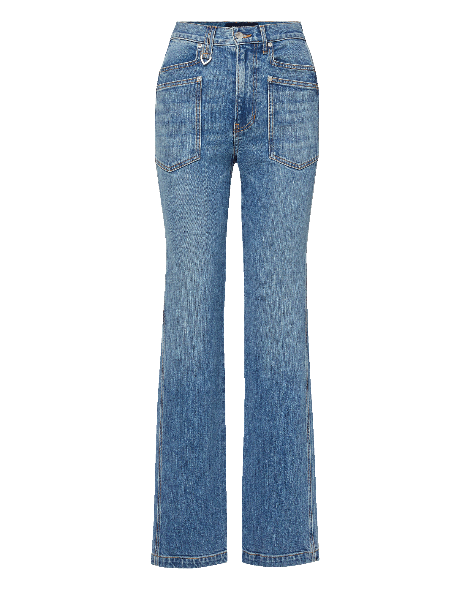 *p(R)ojectR® Asterisk Switching Denim Dylan Patch-Pocket Straight-Leg Jean in Medium Blue Denim Orbit