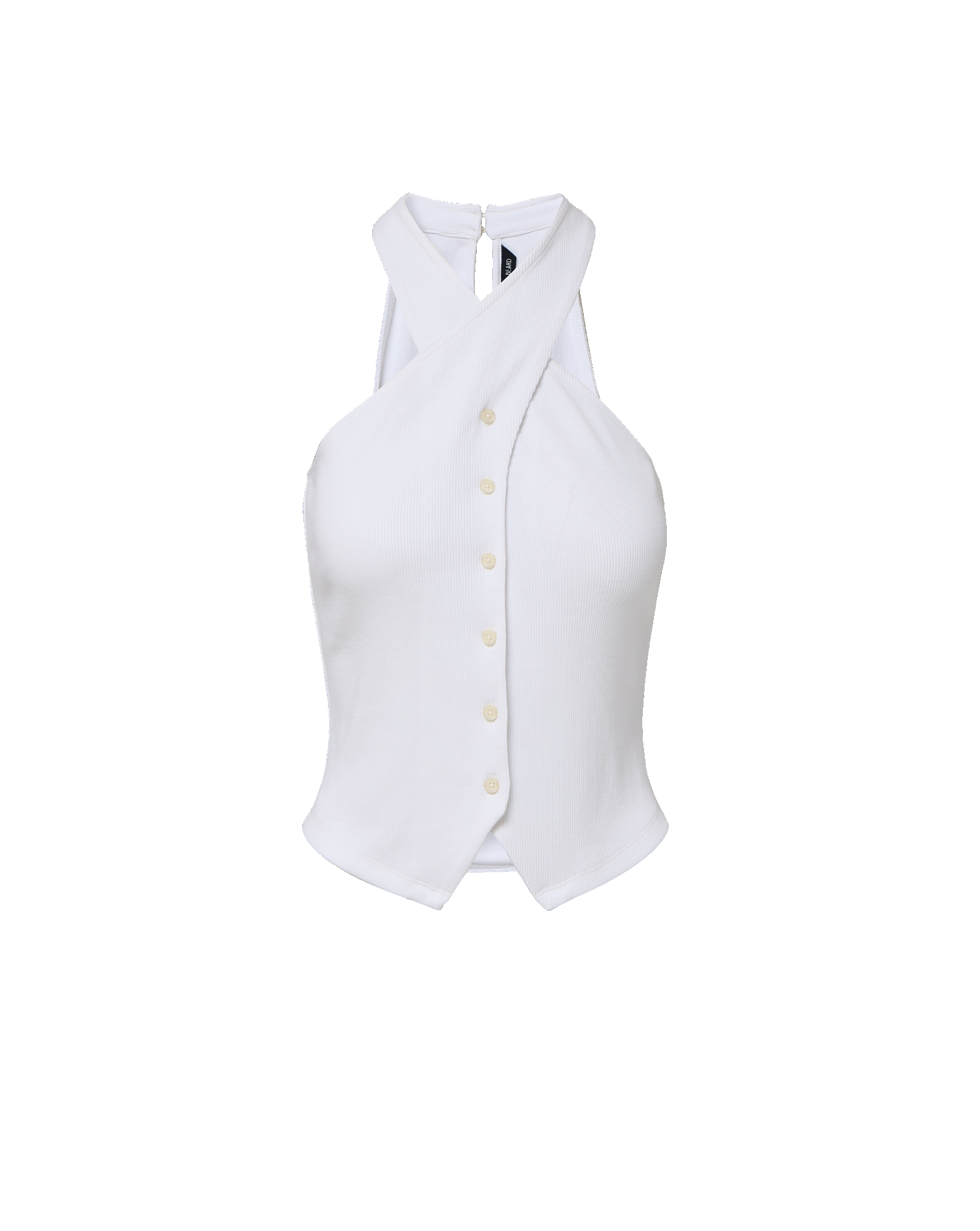 Veronica Beard Thea Halter Top - White