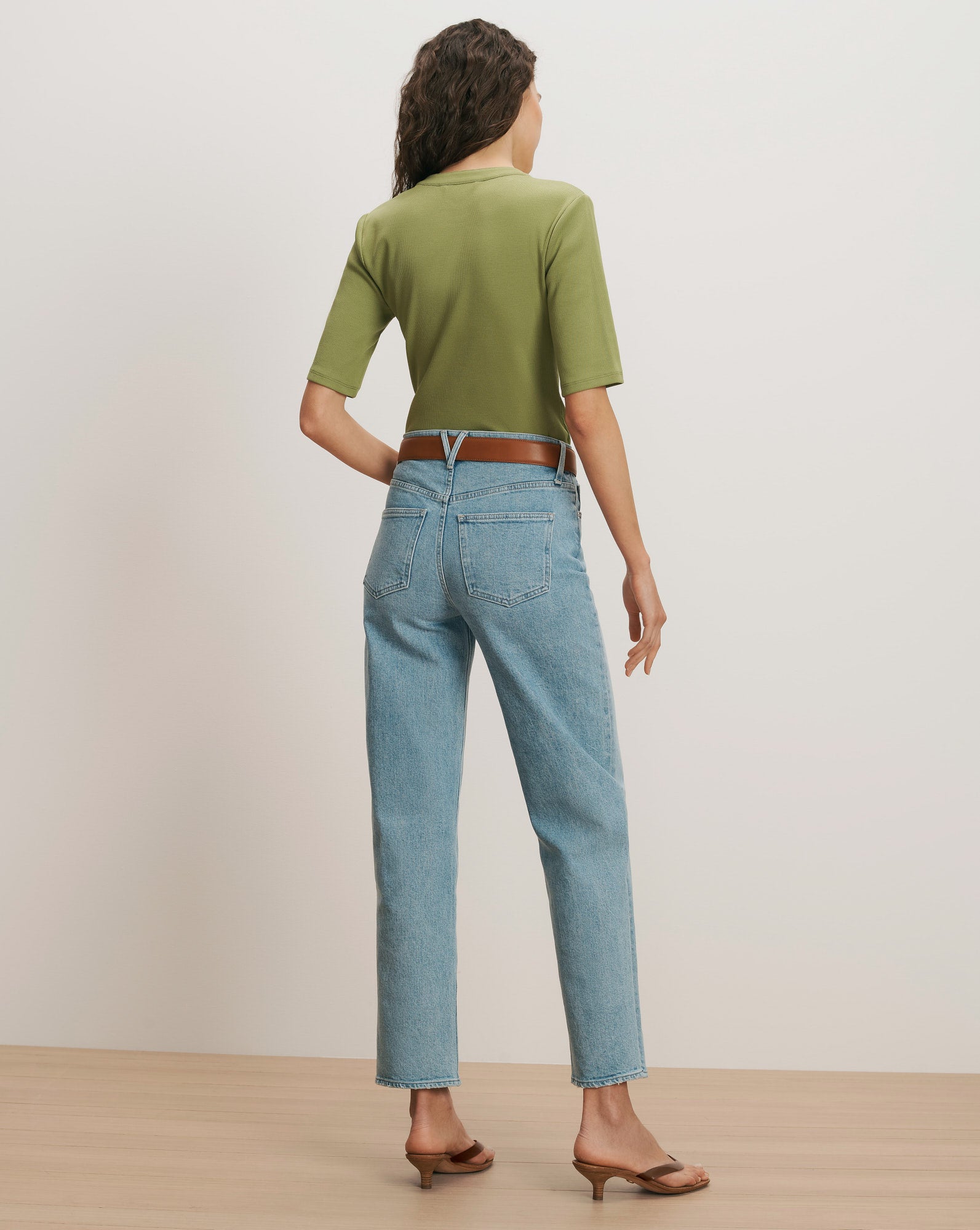 Veronica Beard Reubian Henley T-Shirt - Cactus
