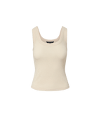 Veronica Beard Belvedere Knit Tank Top - Ecru
