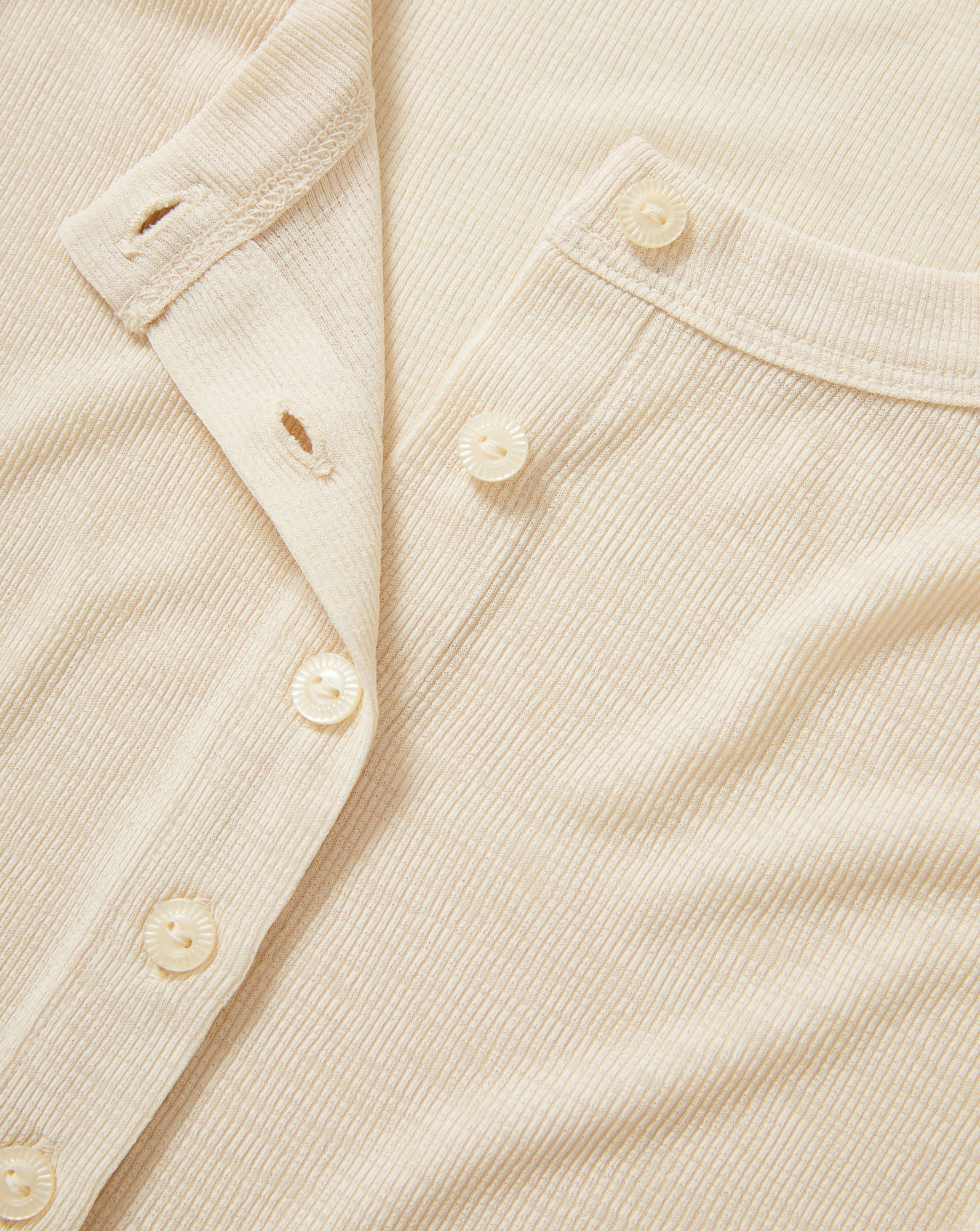 Veronica Beard Hyland Button-Down T-Shirt | Ecru | Size XL Veronica Beard Hyland Button-Down T-Shirt | Ecru | Size XL