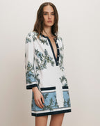 Veronica Beard Briarcliff Terry Tunic Dress - Blue Jay Multi