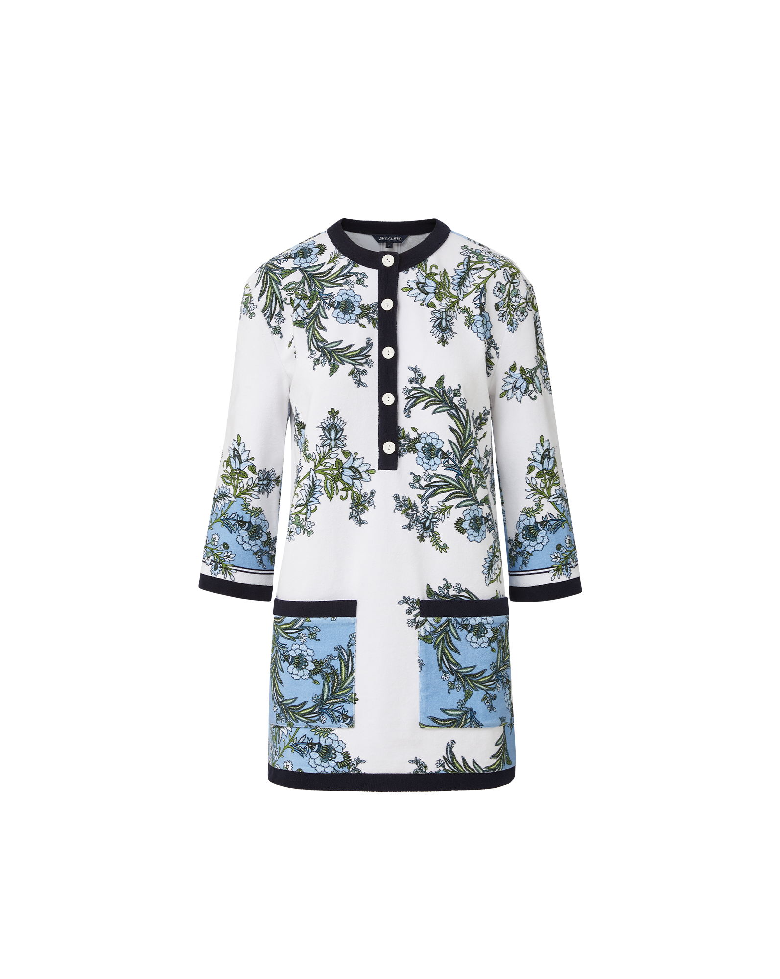 Veronica Beard Briarcliff Terry Tunic Dress | Blue Jay Multi | Size S Veronica Beard Briarcliff Terry Tunic Dress | Blue Jay Multi | Size S