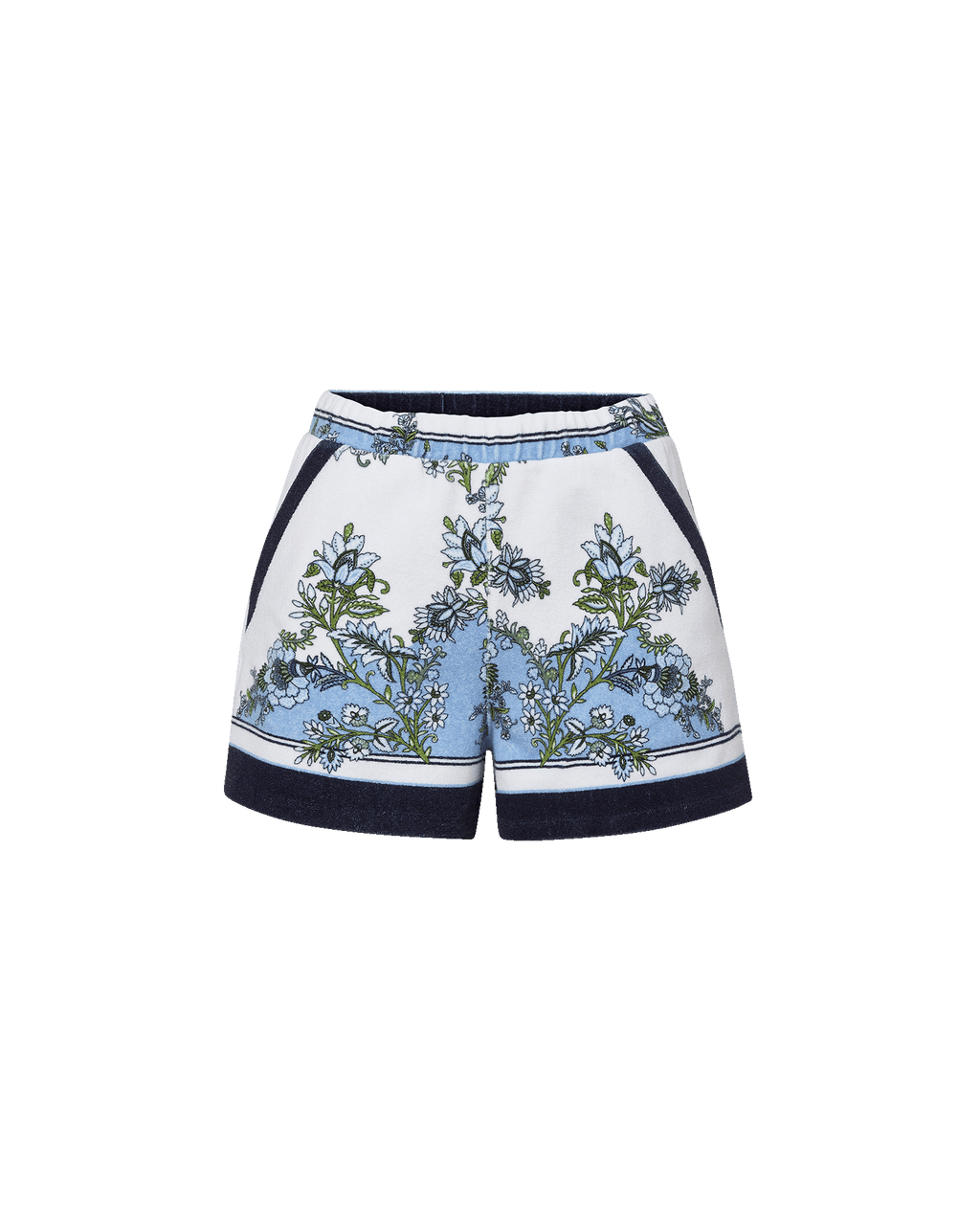 Veronica Beard Tijana Terry Short Blue Jay Multi