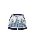 Veronica Beard Tijana Terry Short Blue Jay Multi