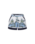 Veronica Beard Tijana Terry Short Blue Jay Multi