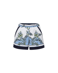 Veronica Beard Tijana Terry Short Blue Jay Multi