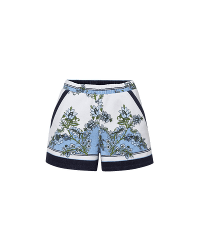 Veronica Beard Tijana Terry Short Blue Jay Multi
