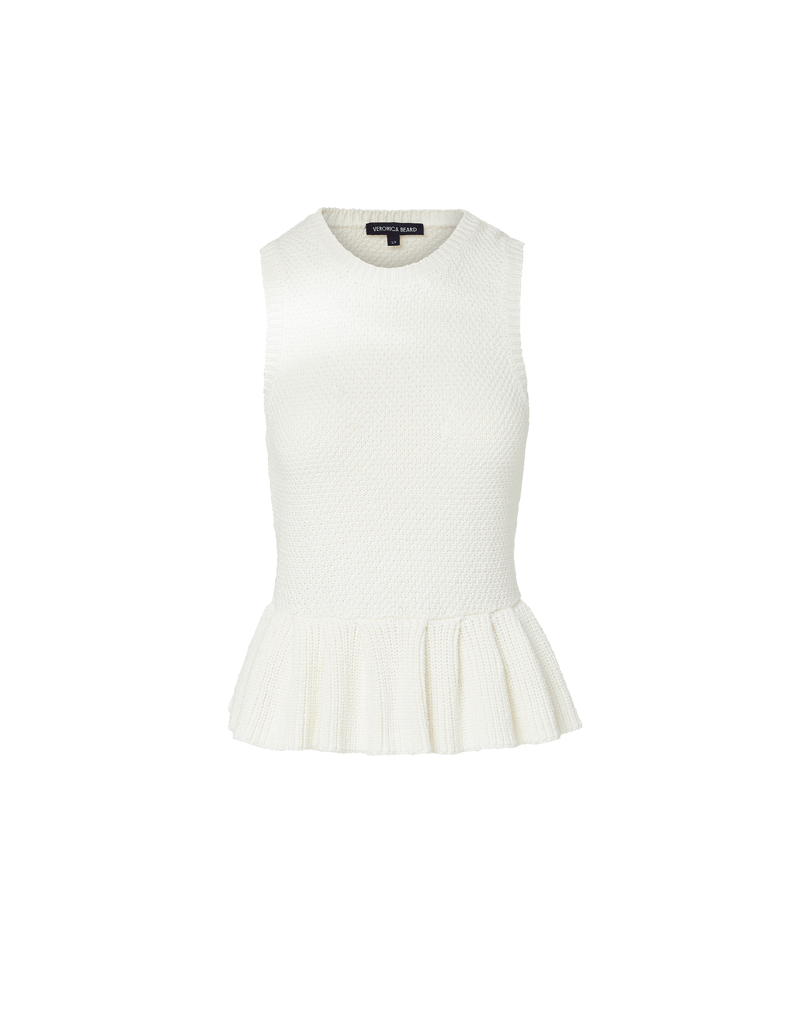 Nemyah Peplum Tank Top in Dove | Veronica Beard