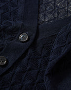 Veronica Beard Ingraham Linen Cardigan - Navy