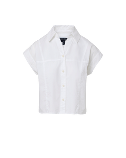 Veronica Beard Nestor Button-Down Shirt - White