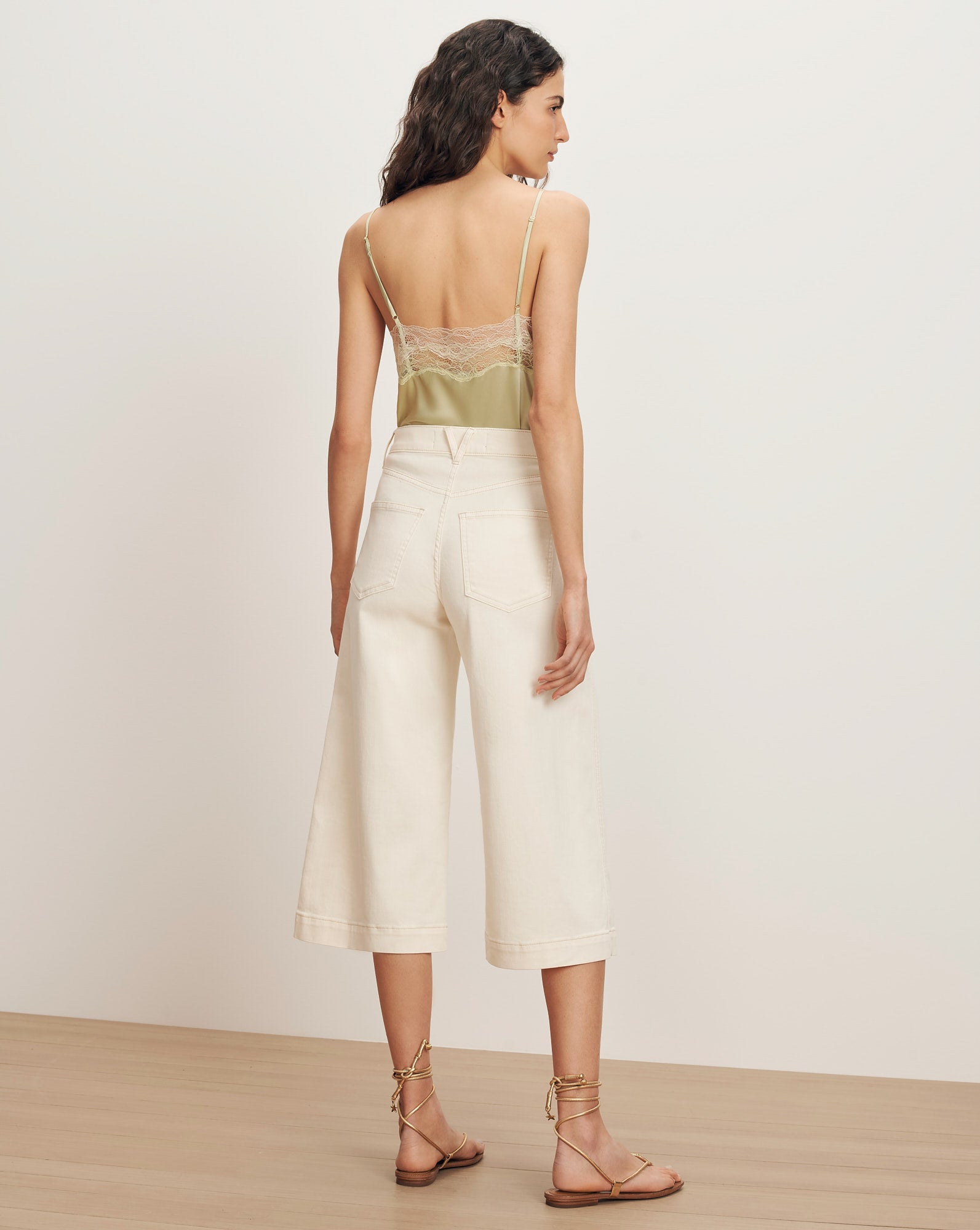 Veronica Beard Marlowe Culotte - Ecru