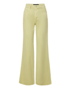 Veronica Beard Kasey Wide-Leg Jean - Pistachio