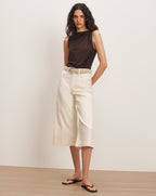 Veronica Beard Otessa Top - Dark Mocha